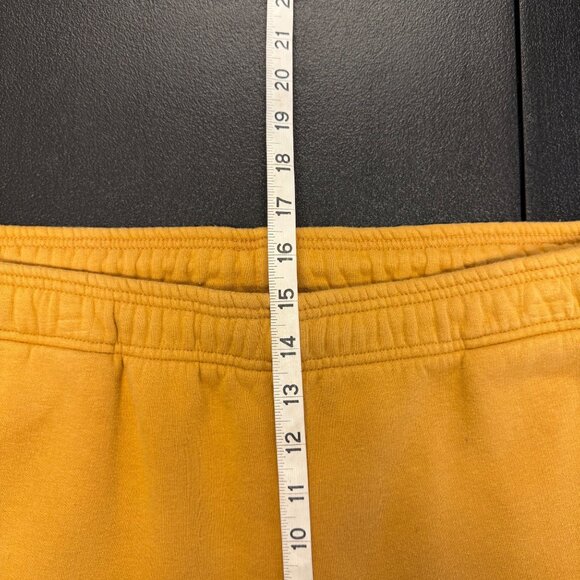 Timberland Men’s XL Mustard Yellow Jogger Pants Elastic Patch Athletic Fleece - Picture 4 of 12